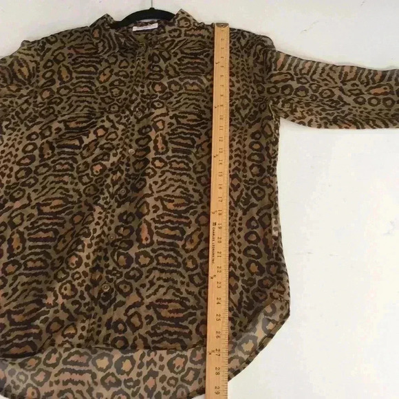 Equipment leopard button down top - Picture 5 of 5